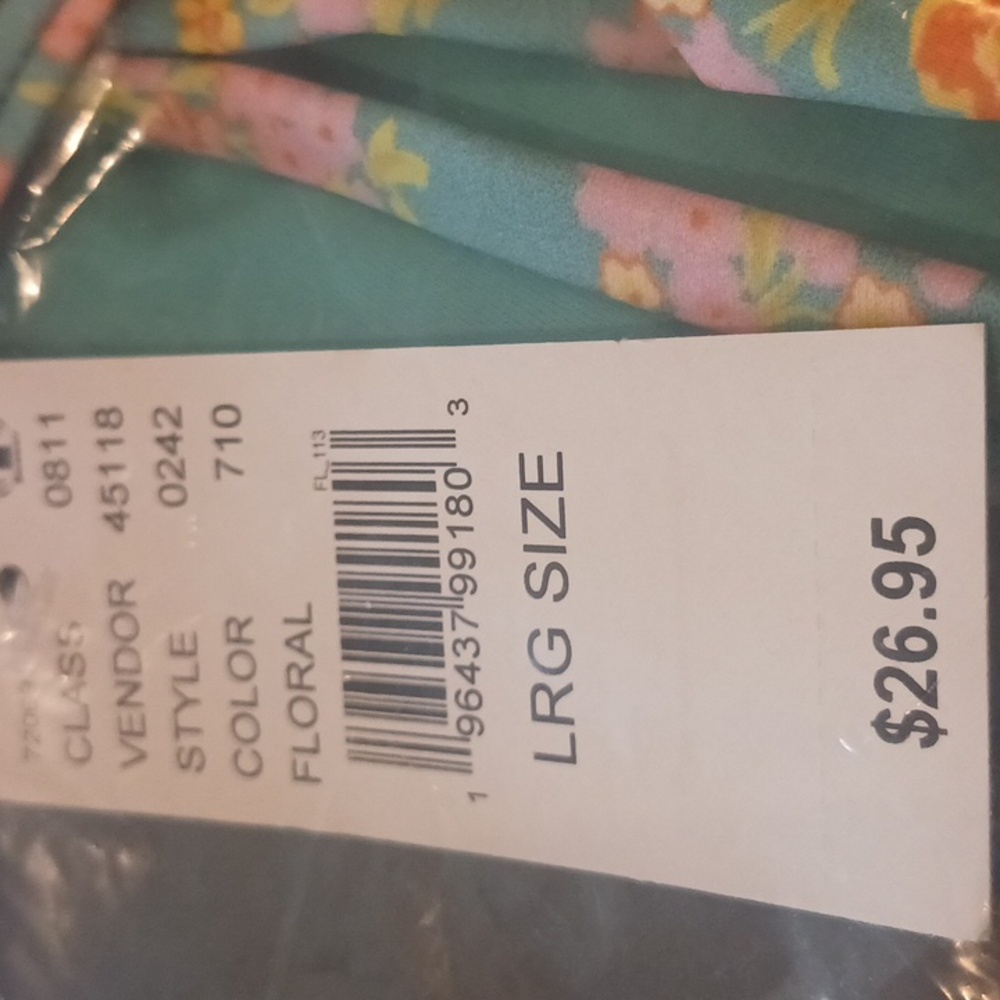 Eco Floral Darla Curtain Tie Side Bikini Bottom By Pacsun, Large. Floral. - Picture 3 of 5